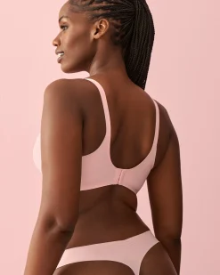 la Vie en Rose Sleek Back|Demi Cup>Push-up Wireless Sleek Back Bra Pink