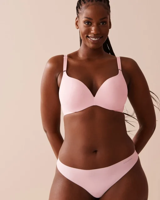 la Vie en Rose Sleek Back|Demi Cup>Push-up Wireless Sleek Back Bra Pink