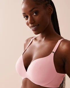 la Vie en Rose Sleek Back|Demi Cup></noscript>Push-up Wireless Sleek Back Bra Pink