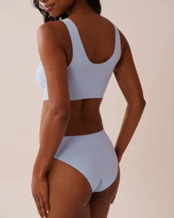 la Vie en Rose Period Panties|Bikini></noscript>Regular Absorbency Bikini Period Panty Powder Blue