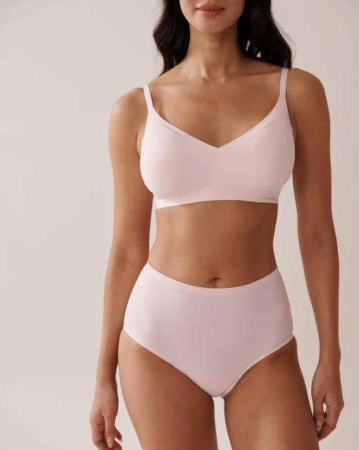 la Vie en Rose Period Panties|High Waist>Regular Absorbency High Waist Bikini Period Panty Pink