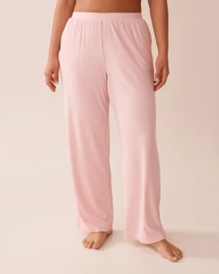 la Vie en Rose Modal Pajamas|Bottoms>Ribbed Modal Pants Peony Pink