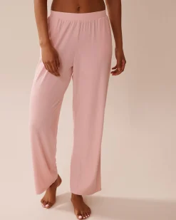 la Vie en Rose Modal Pajamas|Bottoms></noscript>Ribbed Modal Pants Peony Pink
