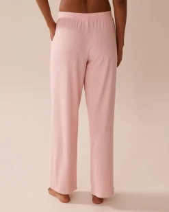la Vie en Rose Modal Pajamas|Bottoms></noscript>Ribbed Modal Pants Peony Pink