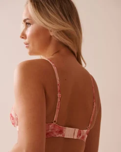 la Vie en Rose Summer Bras|Wireless>Sheer Mesh Bralette Pink Rose