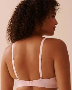 la Vie en Rose Summer Bras|Wireless>Sheer Mesh Bralette Pink