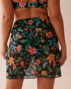 la Vie en Rose Beachwear></noscript>Short Mesh Pareo Midnight Tropics