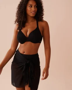 la Vie en Rose Always So Chic|Black Swimwear></noscript>Short Mesh Pareo Black