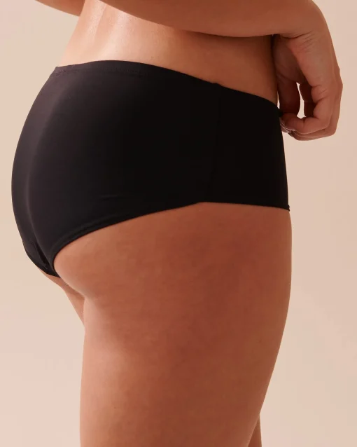 la Vie en Rose Period Panties|Hiphugger>Super Absorbency Hiphugger Period Panty Black
