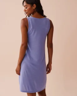 la Vie en Rose A Splashing Escape|Beachwear>Twisted Slub Dress Periwinkle