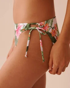 la Vie en Rose Bottoms></noscript>WATER LILY Side Tie Bikini Bottom Tropical Water Lily