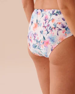 la Vie en Rose Bottoms></noscript>WATERCOLOR Mid-rise Bikini Bottom Watercolour Flowers